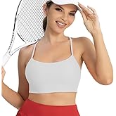 SASUNOU Women's Sports Bra, Medium Support, Padded Wireless Yoga Crop Top, Breathable Workout Top for Fitness, Running