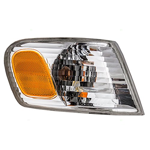 Passengers Park Signal Corner Marker Light Lamp Amber and Clear Lens Replacement for Toyota 8151002070