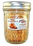 Cinnamon Flavored Wood Toothpicks in Glass Jar 400 Qty (cinnamon)