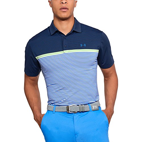 Under Armour Men's Playoff Polo, Academy (454)/Mediterranean, Large