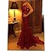 OYISHA Womens Sequins Mermaid Evening Dresses V-neck Long Sexy Prom Gowns EV44 Burgundy 14