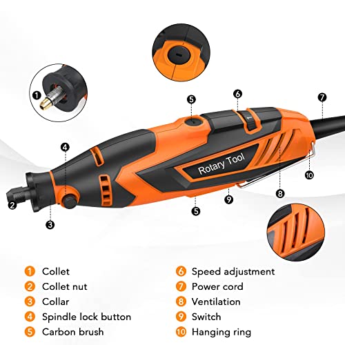 Vastar Power Rotary Tool Kit, Mini Rechargeable Engraver Tool with 211