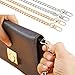 Mtlee 47 Inches DIY Iron Flat Chain Strap Shoulder Cross Body Bag Handbag Purse Replacement Chain Set with 2 Pieces Buckles (Gold and Silver)