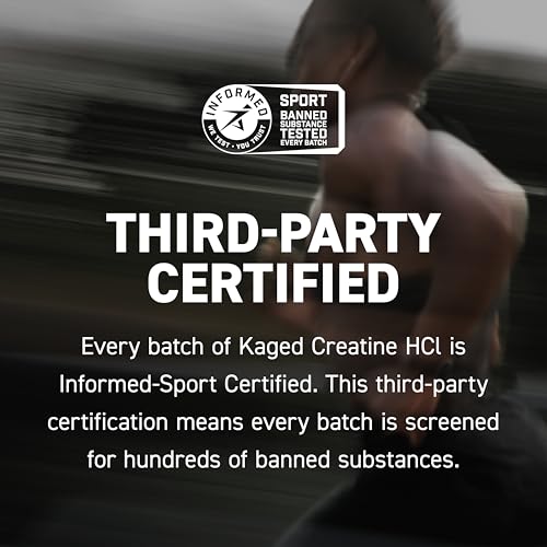 Kaged Creatine HCl Powder | 7X Concentrated vs Mono | Muscle Building & Recovery | High Absorption | No Bloating | Creatine for Men & Women | Vegan, Gluten Free | Fruit Punch | 75 Servings