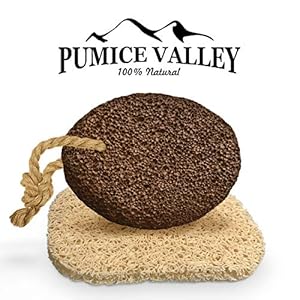 Pumice Stone for Feet - Natural Lava Foot Stone with New Eco-Friendly Holder - Callus Warts Corn Removal - Pedicure…