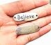 40pcs Believe Word Charms Pendants Connectors for DIY Bracelet Jewelry Making Findings(Antique Silver)