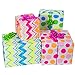 Gift Wrapping Paper – All Occasion Wrapping Paper – Wrapping Paper with Patterns - Premium Neon Gift Wrap for Boys, Girls, 4 Rolls - 2.5 ft x 10 ft per roll, Includes 7 Bows, 2 Rolls of Ribbon