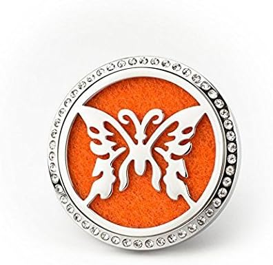 BellaSentials Car Diffuser Vent Clip, Simply Add Essential Oils To De-stress Or Stay Alert While You Drive, Aromatherapy Air Freshener Locket - Butterfly of Hope โ Car Charm
