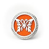 BellaSentials Car Diffuser Vent Clip, Simply Add Essential Oils to Help You De-stress Or Stay Alert While You Drive, - Butterfly of Hope - Charm