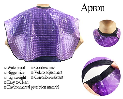 HYOUJIN 11Pcs Purple Hair coloring kit Dye Kit Brushes & Bowl & Hair Clips inculed ear cover+ free lifting comb