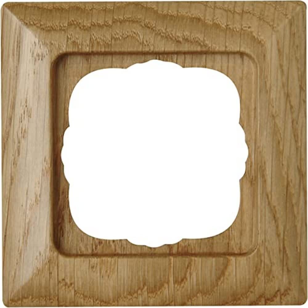 Kopp Milano 306530087 Cover Frame for 1 Socket for Vertical and Horizontal Mounting Natural Oak