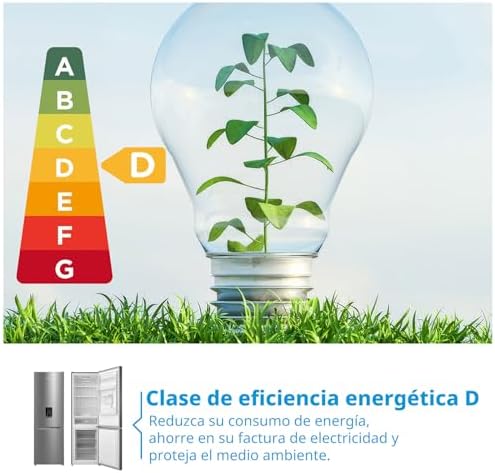 ' 308L Frigorífico Combinado, No Frost, Dispensador de Agua en Puerta