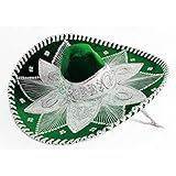 Green and White Mariachi Sombrero