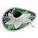 Green and White Mariachi Sombrero