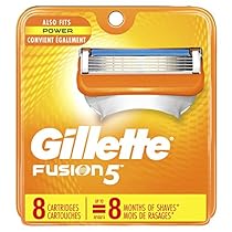 Gillette Fusion5 Men's Razor Blades - 8 Cartridge Refills (Packaging May Vary), Mens Razors / Blades
