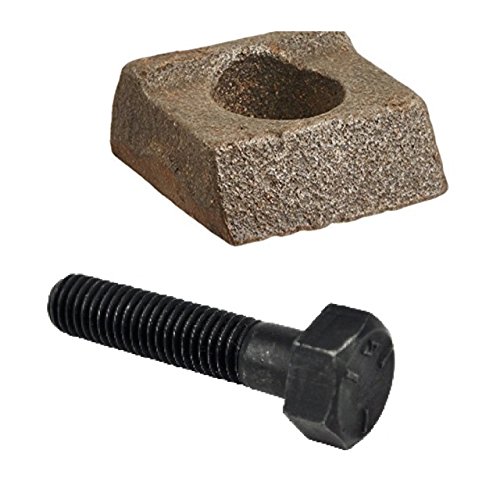 Mobile Home Axle Wheel Bolt (Course Thread) w/Rim Clamps 10 Pack