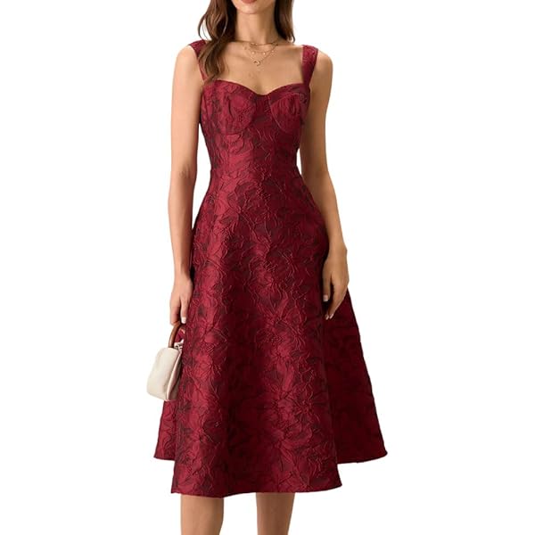 GUESS Women's Dress Sweetheart Midi Lace, Red, 12 at Amazon Women's  Clothing store