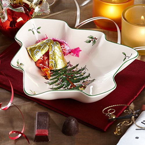 Spode Christmas TreeShaped Platter, 14 Inch Tree Shaped Serving