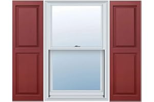 Builders Choice EVP15054CB Shutters, 14 1/2" x 54", Cranberry