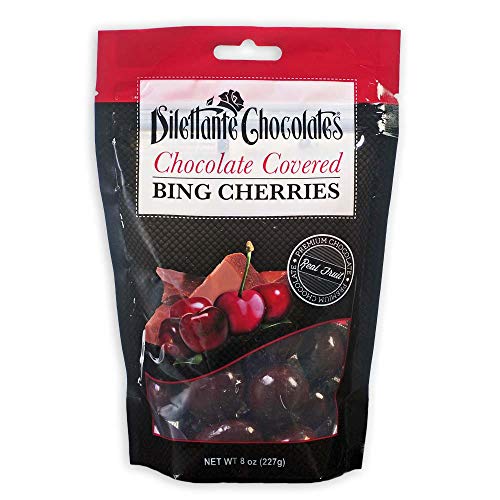 Dilettante Bing Cherries in Premium Chocolate, 20 oz, Special Pack of 4