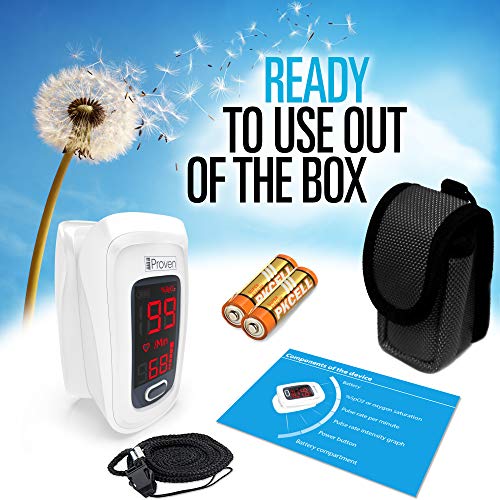 iProven Pulse Oximeter with Heart Rate Monitor on Fingertip, Oxygen