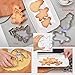 KeepingcooX 12 PCS 3D Gingerbread House Cookie Cutter Set | Stainless Steel Kid's Birthday Party Cutouts Cutters Kit - Christmas Tree, Santa Claus, Snowman, Gingerbread Man, Sleigh, Elk, Gift Box