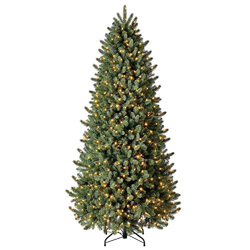 Evergreen Classics 7.5 ft PreLit Vermont Spruce Quick Set Artificial