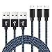 Vanzon Micro USB Cable,3Pack 10FT Extra Long Nylon Braided High Speed 2.0 USB to Micro USB Charging Cables Android Fast Charger Cord for Samsung Galaxy S7 Edge/S6/S4,Note 5/4/3,HTC,Tablet(Black Blue)