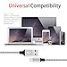 BULESK Lightning Cable 3Pack 10FT Nylon Braided Certified iPhone Cable USB Cord Charging Charger for Apple iPhone X, 8, 7 Plus, 6, 6s, 6+, 5, 5c, 5s, SE, iPad, iPod Nano, iPod Touch (Grey White)