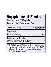 Dona Crystalline Glucosamine Sulfate, 750 Mg, 60 unidades