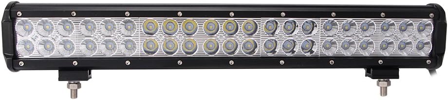 Northpole Light 20" 126W Led light Bar Waterproof Cree Spot Flood Combo LED Driving Fog Light bar with Mounting Bracket for Off Road, Truck, Car, ATV, SUV, Jeep: Automotive