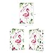 WERNNSAI 16 PCS Flamingo Gift Bags - Tropical Themed Party Favors for Girls Kids Durable Paper Goodies Treat Bags Birthday Wedding Baby Shower Pool Party Supplies