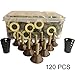 Stick On Moxa Sticks Moxibustion - Mini Moxa Sticks with Self-Adhesive Large Candle Base 120PCS