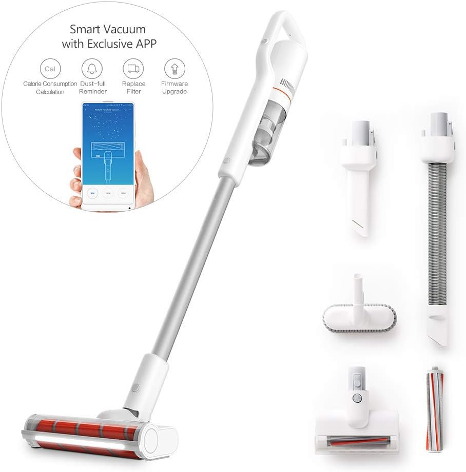 Original ROIDMI F8 Premium Portable Cordless Vacuum Cleaner Handheld, Powerful & Low Noise, 55' Battery, 3.3 lbs - Versatile Smart Stick Vacuum Multi-Function Dust Catcher,Poland Service and Warranty