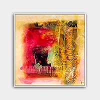 Framed Canvas Wall Art Modern Texture Painting Canvas Prints Home Artwork Decoration for Living Room,Bedroom - 16x16 inches