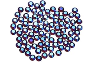 MASSIVE BEADS 1000 Pieces Hot Fix Glass Flatback Rhinestones HotFix Round Crystal Gems (Amethyst AB, SS20)