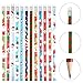 Outus 48 Pieces Christmas Pencils with Eraser Xmas Wood Pencils Holiday Pencils with Christmas Elements for Christmas Gifts Party Supplies, 12 Styles