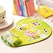 AKOAK Creative Lovely Animal Skid Resistance Memory Foam Soft Comfortable Mouse Pad with Wrist Rest and Various Cartoon Animal Patterns for Laptop and Desktop Computer（Bumble Bee）
