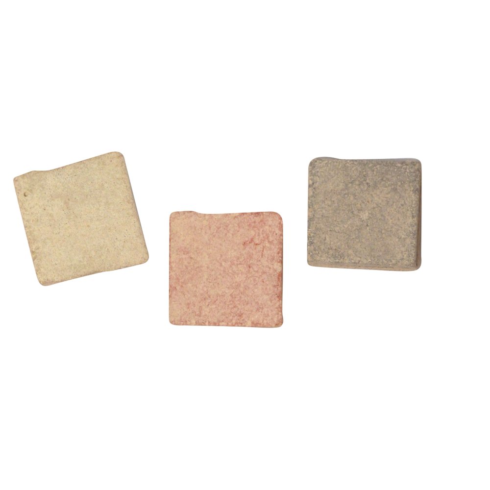 Rayher Unglazed Ceramic Mosaic Tiles with Matt Surface for Arts and Crafts, Squares in the Size 2x2cm, natural colours, 800g, 1453331
