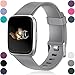 Wepro Replacement Bands Compatible with Fitbit Versa SmartWatch, Versa Lite SE Sports Watch Band for Women Men, Small, Gray
