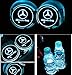 DIYcarhome Car Logo LED Cup Pad led cup For Mercedes-Benz coaster 7 Colors Changing USB Charging Mat Luminescent Cup Pad LED Mat Interior Atmosphere Lamp Decoration Light (2PCS)