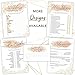 Lemon Pop Paperie Bridal Shower Games (Set of 5 Activities for 50 Guests) - 5x7 Cards, Floral Blush Theme - Includes Marriage Advice Cards, Bridal Emoji - Wedding Shower Decorations Party Supplies