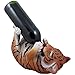 Drinking Orange Bengal Tiger Cub Wine Bottle Holder Sculpture in African Jungle Safari Bar Decor and Decorative Tabletop Wine Stands & Racks As Funny Gifts for Wild Animal Lovers