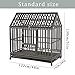 LUCKUP Heavy Duty Dog Cage Strong Metal Kennel and Crate for Medium and Large Dogs, Pet Playpen with Four Wheels,Easy to Install,48 inch,Black ... ...