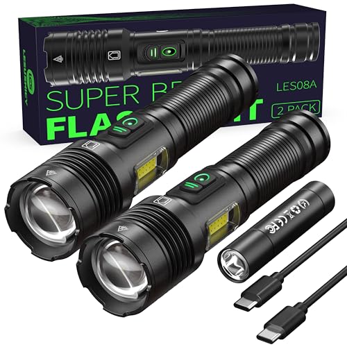 Rechargeable Flashlights Lumens 100000 Side Light