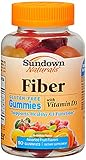 Sundown Naturals Fiber with D3 Gummies, 50 Count