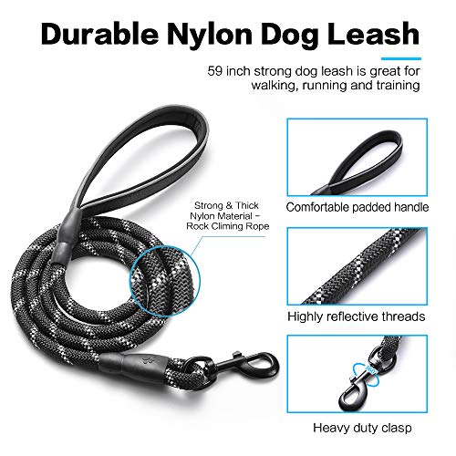rabbitgoo NoPull Dog Harness Leash Set Heavy Duty Halter Harness with Leash for Large Dogs