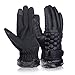 Vbiger Outdoor Leather Gloves Winter Mittens Touch Screen Gloves For Men