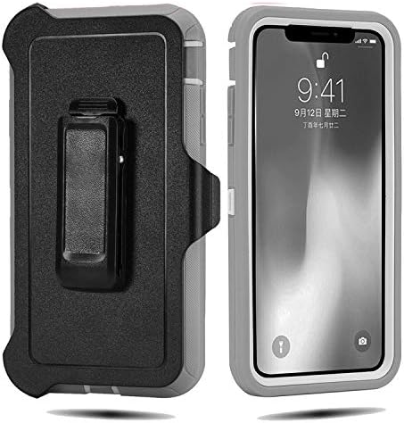 Defender Case for iPhone XR 6.1 Inch,[NO Screen Protector][Heavy Duty][Drop Protection] Tough Rugged Case for iPhone XR 6.1 Inch (2018 Released) Grey