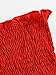 MakeMeChic Women's Sexy Strapless Bandeau Tube Crop Tops Red One-Size